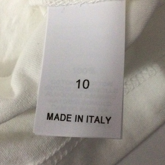 NWT Brunello Cucinelli $300 Courageous Long Sleeve Tee Shirt Boys Size 10 White - Picture 10 of 14